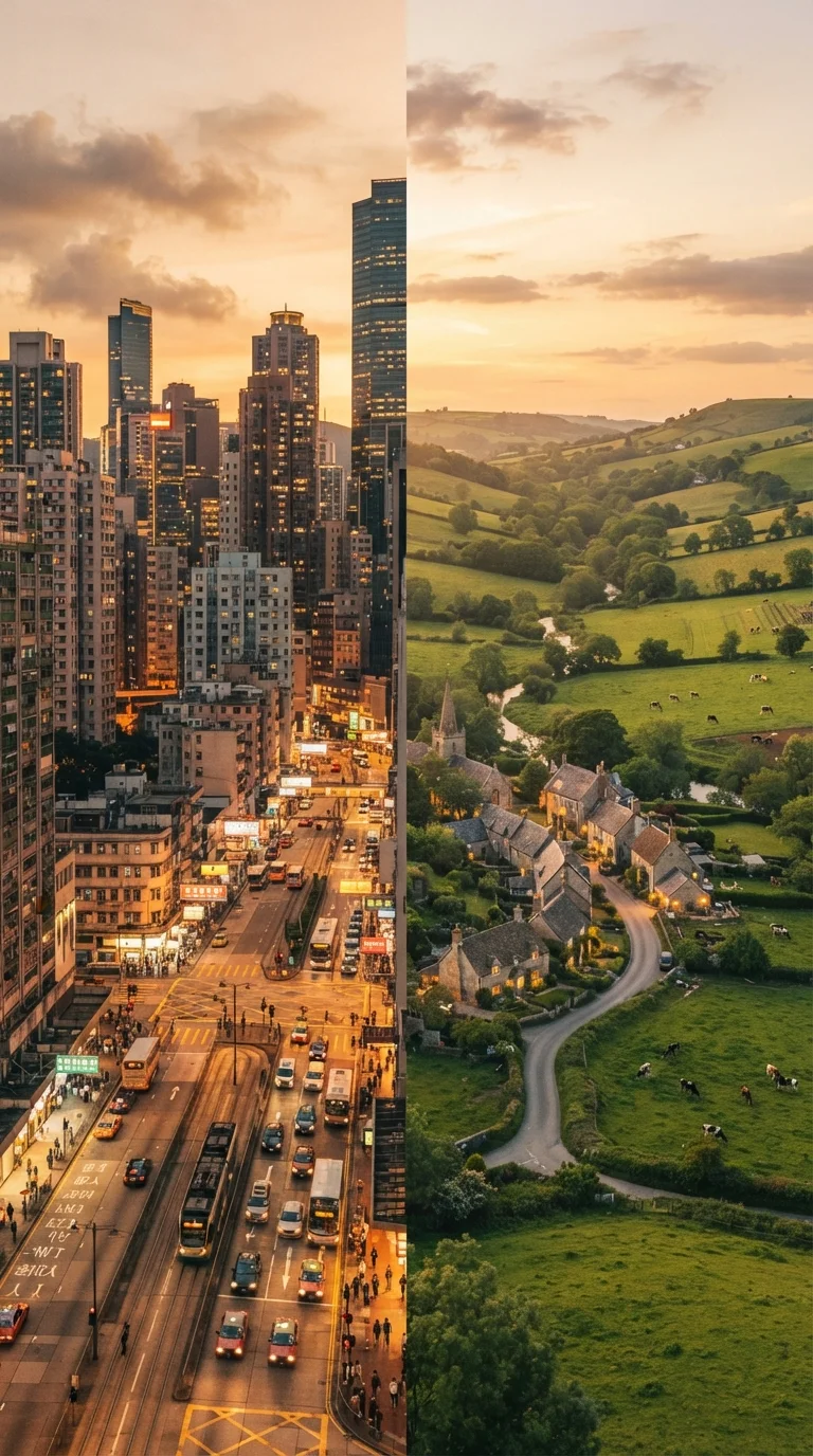 How Urban and Rural Tourism Shape a Destination Differently