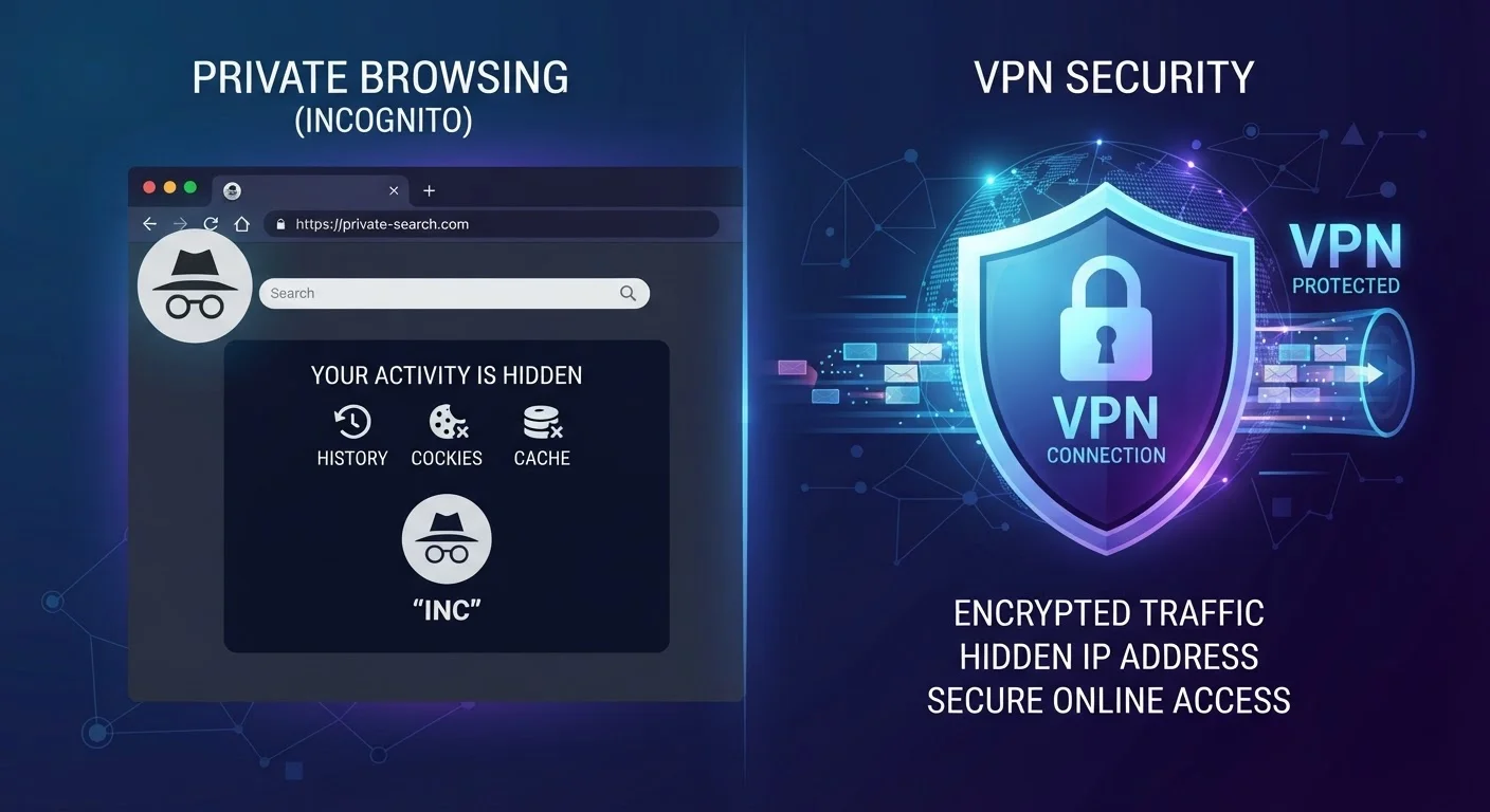 Incognito Mode vs. a VPN: What Each One Actually Hides