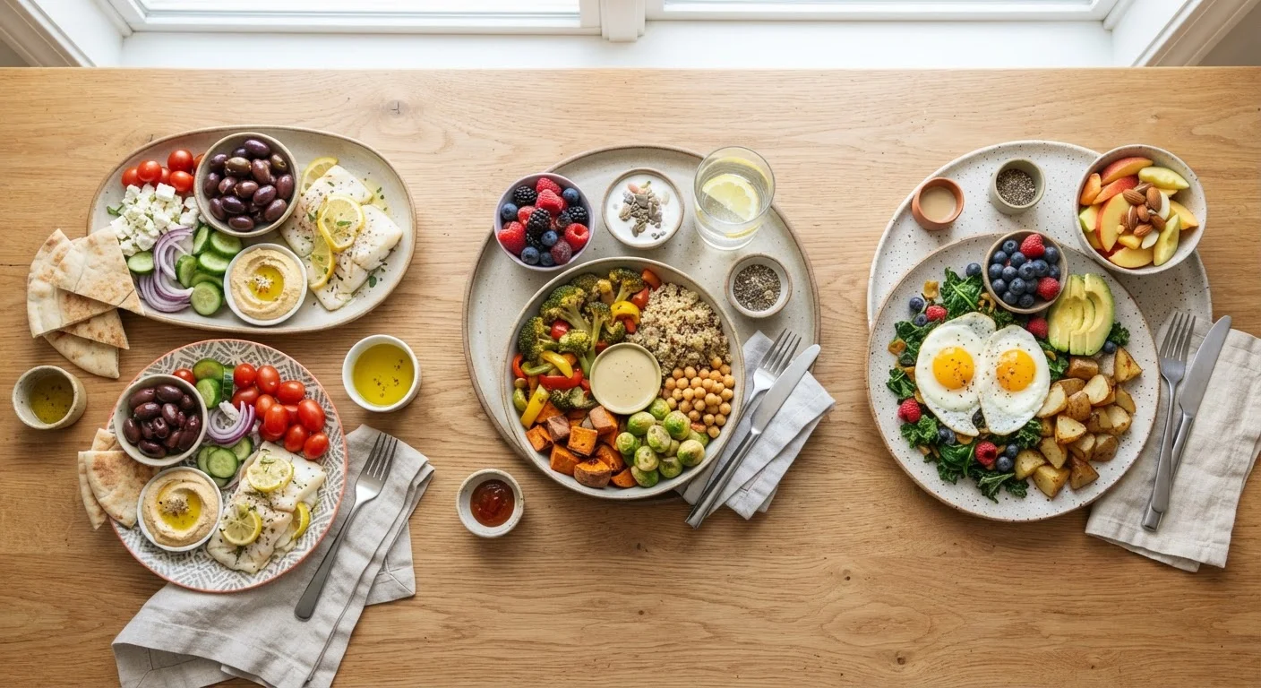 Popular Eating Patterns Side by Side: Mediterranean, DASH, and Whole30